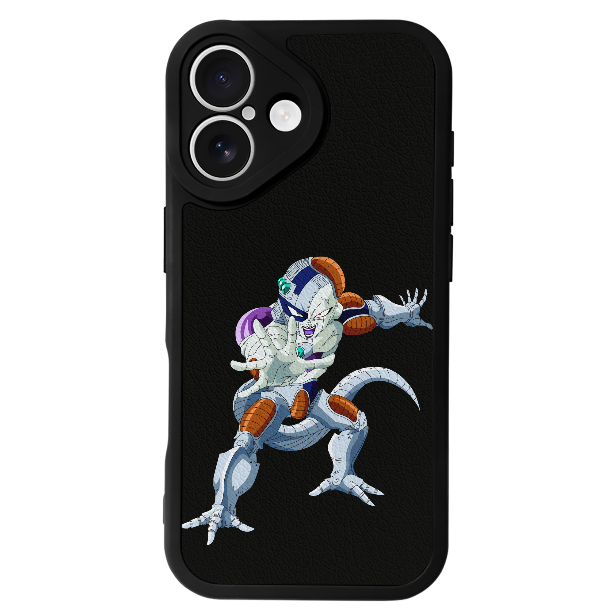 （画像用） ドラゴンボール フリーザ DRAGON BALL Frieza 【iPhone 16シリーズ対応】シリコンスマホケース（レザー調） 材質：シリコン